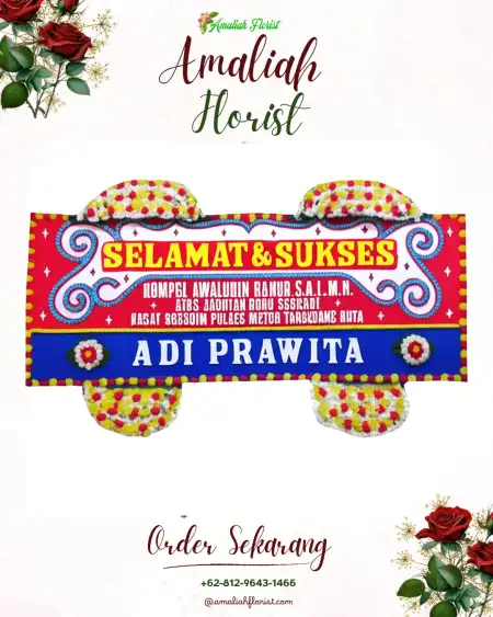 Papan Bunga Ucapan Selamat Mlajah